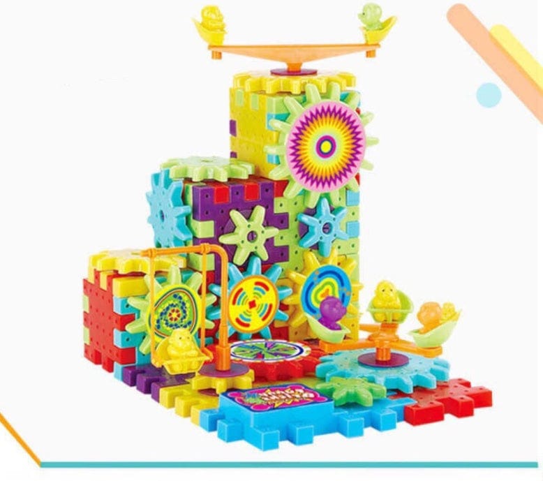 Electric Gears 3D Model Building Kits Plastic Brick Blocks Educational Toys for Kids kids fashion novaa