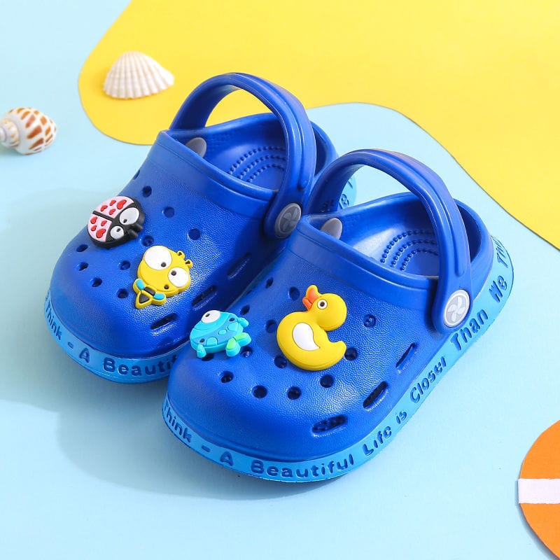 Kids Slippers for Boys Girls Cartoon Shoes Summer Toddler kids fashion novaa Dark Blue 18