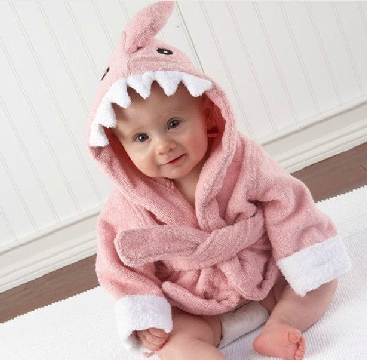Children's Hooded Absorbent Animal-shaped Bathrobe kids fashion novaa F L