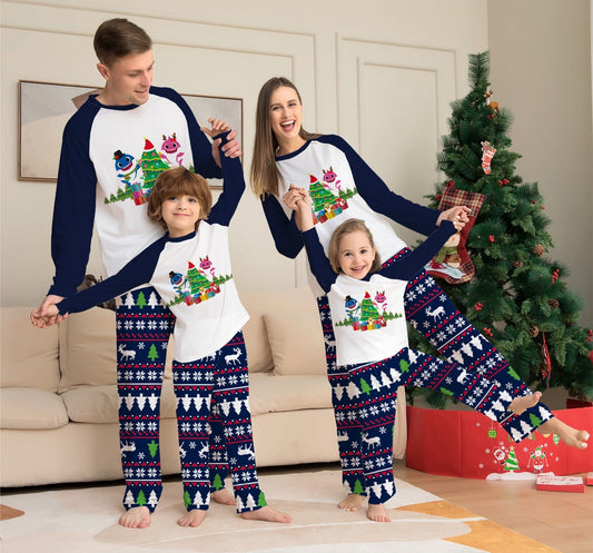 Family Matching Christmas Pajamas Set Xmas Long Sleeve Sleepwear Nightwear For Couples Kids Baby kids fashion novaa