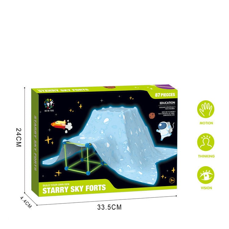 Fort Building Kit Construction Blocks Set Kids Toy Tents Fortress Builder Castles Tunnels Diy 3d Play House For Children Gift kids fashion novaa
