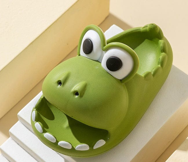 Kids Dinosaur Slippers Wholesale Summer Cartoon Parent Child Outdoor Home EVA Sandals Women Men Kids Cute Slippers Baby Shoes kids fashion novaa