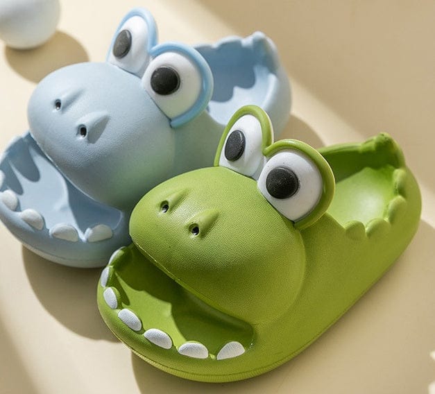 Kids Dinosaur Slippers Wholesale Summer Cartoon Parent Child Outdoor Home EVA Sandals Women Men Kids Cute Slippers Baby Shoes kids fashion novaa