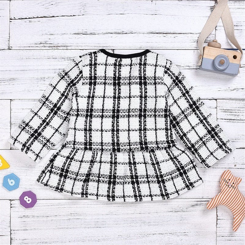 Long-sleeved Dresses Two-piece Children's Baby Small Incense Wind Suit kids fashion novaa
