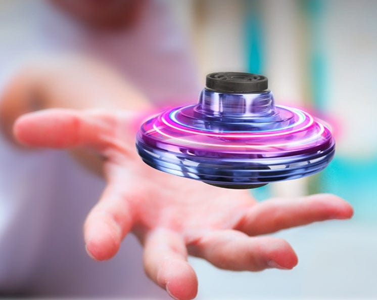 Mini Fingertip Gyro Interactive Decompression Toy Drone LED UFO Type Flying Helicopter Spinner Toy Kids kids fashion novaa