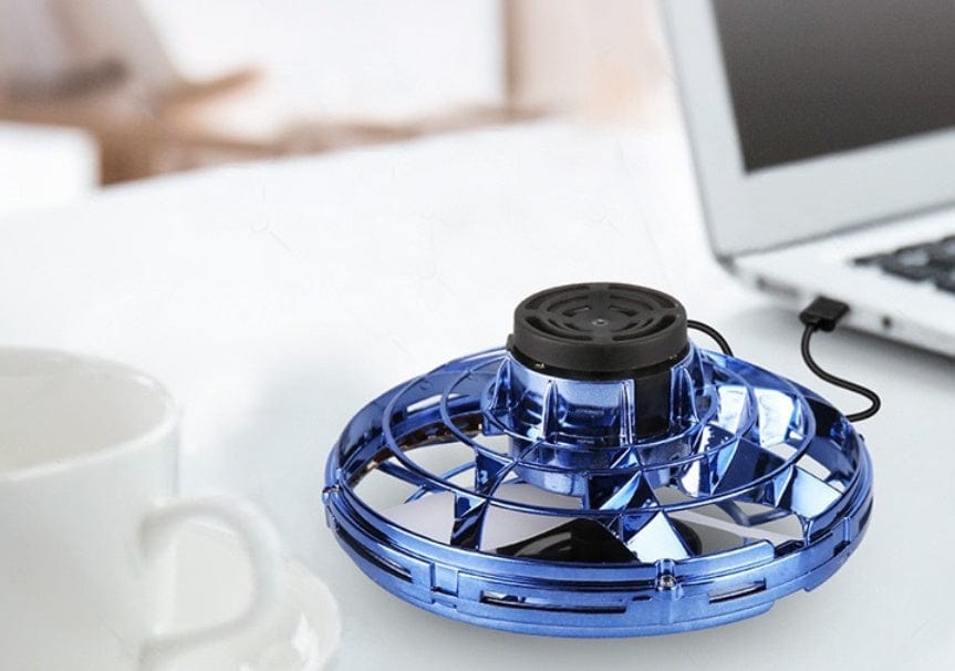 Mini Fingertip Gyro Interactive Decompression Toy Drone LED UFO Type Flying Helicopter Spinner Toy Kids kids fashion novaa