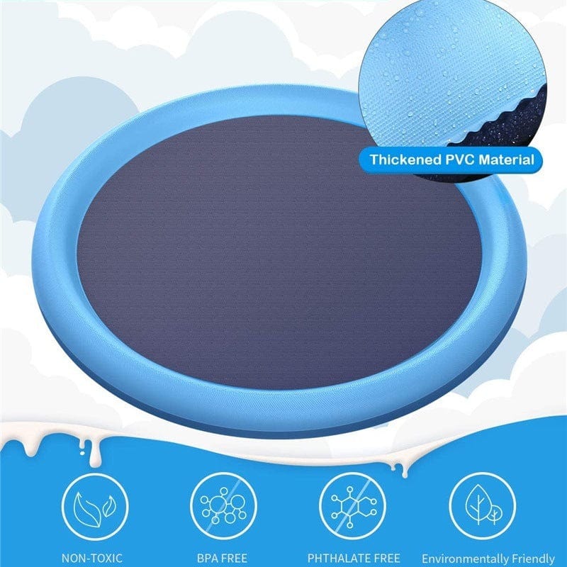 Non-Slip Splash Pad For Kids And Pet Dog Pool Summer Outdoor Water Toys Fun Backyard Fountain Play Mat kids fashion novaa