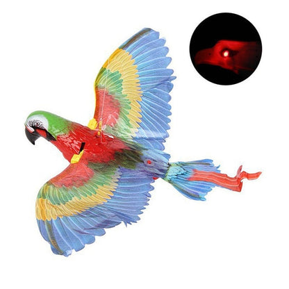 Simulation Bird Cat Interactive Pet Toys Hanging Eagle Flying Teasering Play Kitten Dog Toys Animals Cat Accessories Supplies kids Vismera Parrot voice