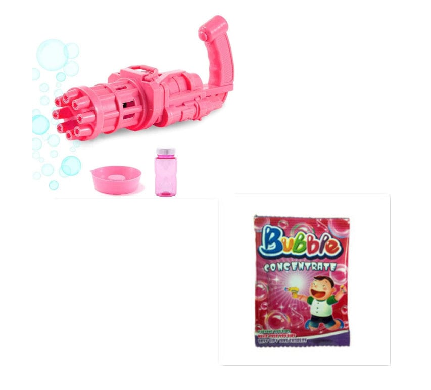 Kids Toy Bath Toys Bubble Gum Machine Toys For Kids Plastic Machine Gun Toy kids fashion novaa Pink set