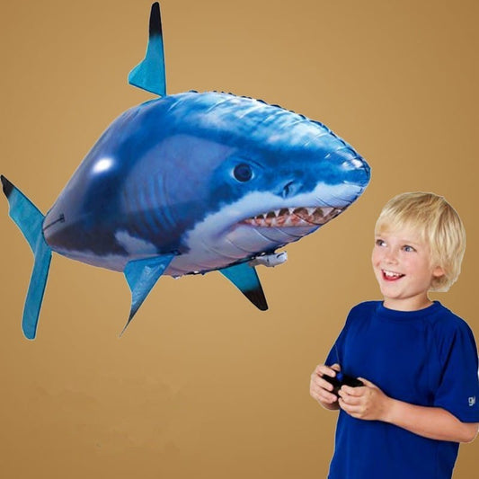 Remote Control Shark Toy Air Swimming Fish Infrared Flying RC Airplanes Balloons kids fashion novaa