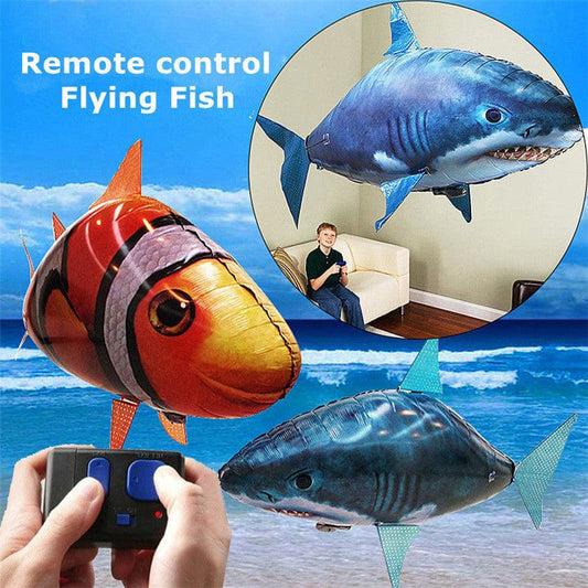 Remote Control Shark Toys Air Swimming Fish Infrared RC Air Balloons Inflatable RC Flying Air Plane Kids Toys kids fashion novaa