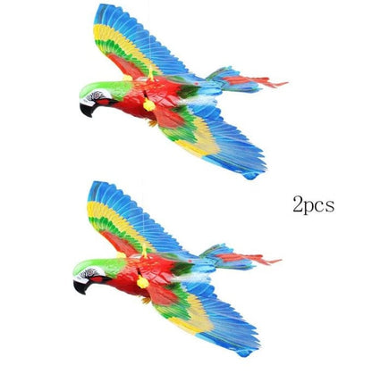 Simulation Bird Cat Interactive Pet Toys Hanging Eagle Flying Teasering Play Kitten Dog Toys Animals Cat Accessories Supplies kids Vismera Set1
