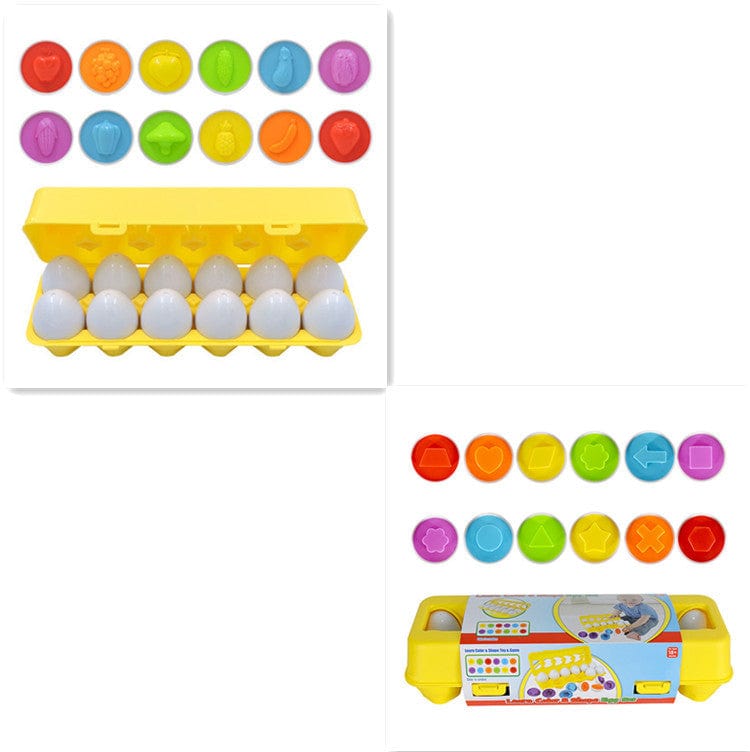Baby Learning Educational Toy Smart Egg Toy Games Shape Matching Sorters Toys Montessori Eggs Toys For Kids Children kids fashion novaa SetA