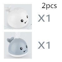 New Baby Bathroom Bath Electric Induction Whale Spray Small Toy kids fashion novaa SetA2pcs