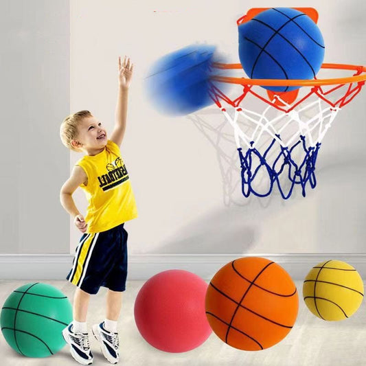 Silent High Density Foam Sports Ball Indoor Mute Basketball Soft Elastic Ball Children Sports Toy Games kids fashion novaa