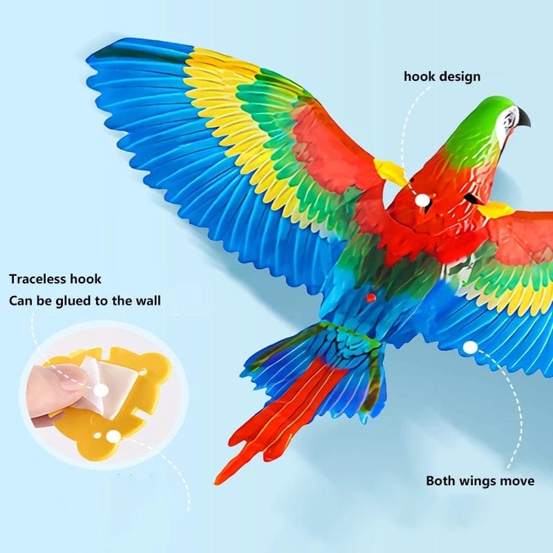 Simulation Bird Cat Interactive Pet Toys Hanging Eagle Flying Teasering Play Kitten Dog Toys Animals Cat Accessories Supplies kids fashion novaa