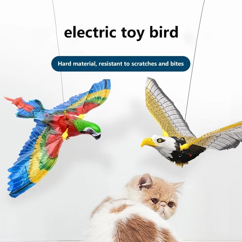 Simulation Bird Cat Interactive Pet Toys Hanging Eagle Flying Teasering Play Kitten Dog Toys Animals Cat Accessories Supplies kids fashion novaa