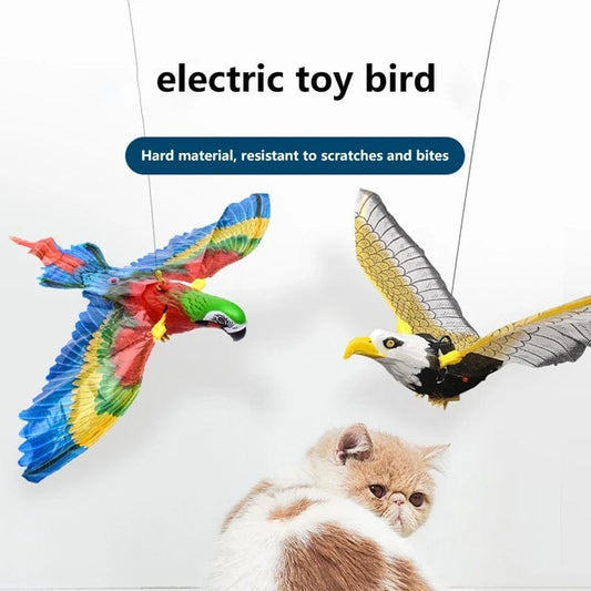 Simulation Bird Cat Interactive Pet Toys Hanging Eagle Flying Teasering Play Kitten Dog Toys Animals Cat Accessories Supplies kids fashion novaa