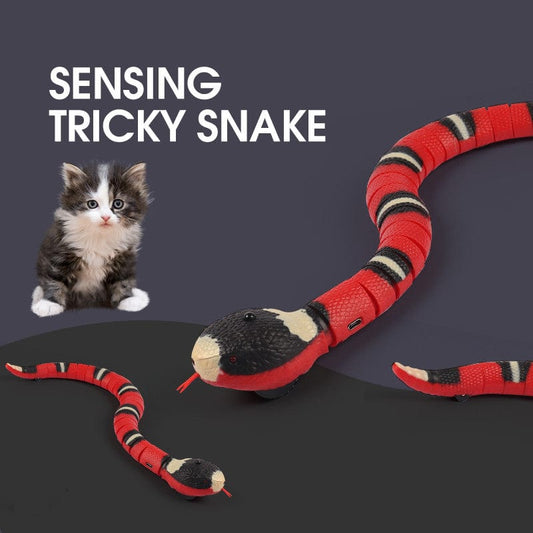 Smart Sensing Interactive Cat Toys Automatic Eletronic Snake Cat Teasering Play USB Rechargeable Kitten Toys For Cats Dogs Pet kids fashion novaa