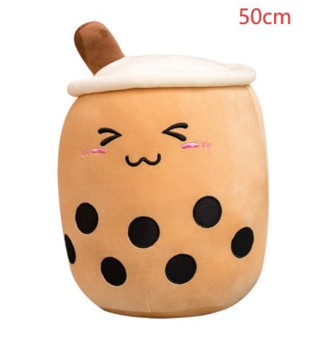 fashion novaa kids Triangle / 50CM Cute Fruit Drink Plush Stuffed Soft Strawberry Milk Tea Plush Boba Tea Cup Toy Bubble Tea Pillow Cushion Kids Gift