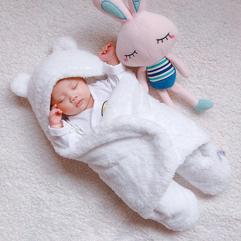 Baby Sleeping Bag Envelope for Newborn Baby Winter Swaddle Blanket kids fashion novaa White 3M