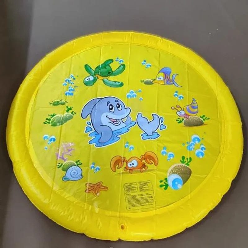Non-Slip Splash Pad For Kids And Pet Dog Pool Summer Outdoor Water Toys Fun Backyard Fountain Play Mat kids fashion novaa Yellow170cm