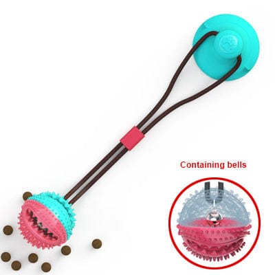 Dog Toys Silicon Suction Cup Tug Interactive Dog Ball Toy For Pet Chew Bite Tooth Cleaning Toothbrush Feeding Pet Supplies pet Vismera A