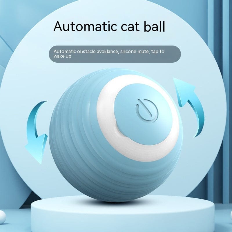 Automatic Moving Bouncing Rolling Ball Smart Cat Toy Ball Self-Moving Kitten Toy For Indoor Cat Kitten pet Vismera