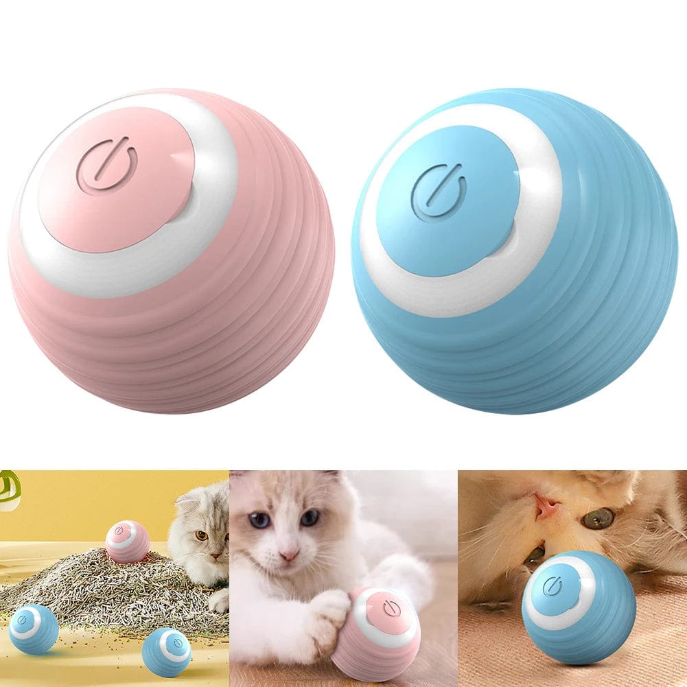 Automatic Moving Bouncing Rolling Ball Smart Cat Toy Ball Self-Moving Kitten Toy For Indoor Cat Kitten pet Vismera