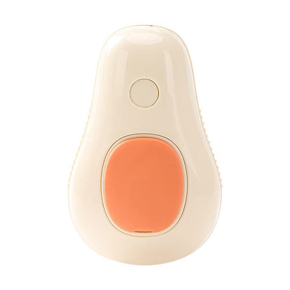 Steamy Cat Brush Cat Dog Grooming Comb Electric Self Cleaning Steam Cat Brush For Massage Avocado Shape Pet Spray Cat Grooming pet Vismera Avocado Cream White USB