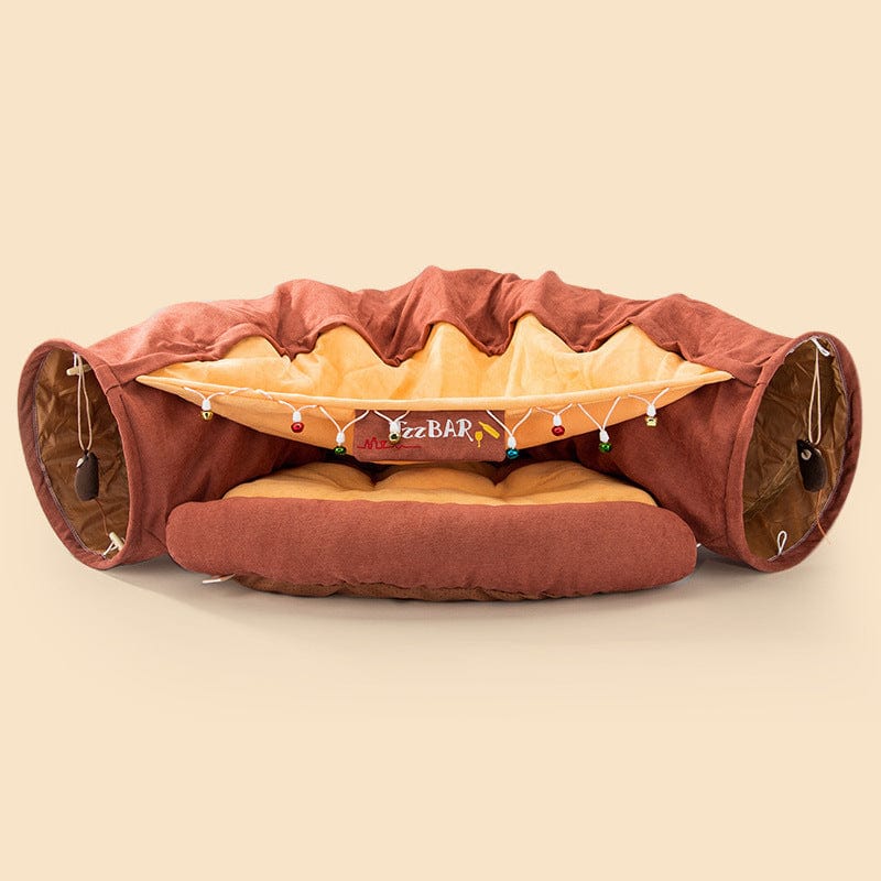 Collapsible Cat Tunnel Durable Washable Collapsible pet Vismera Bar