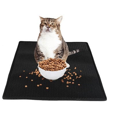 Cat Litter Pad Honeycomb Cat Pad Waterproof Urine Proof Pad Pet Supplies pet Vismera Black 40x50cm