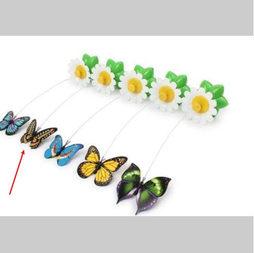 Electric Automatic Rotating Flower Pet Products pet Vismera black butterfly