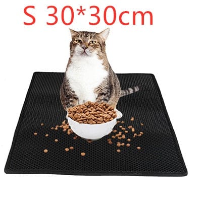 Cat Litter Pad Honeycomb Cat Pad Waterproof Urine Proof Pad Pet Supplies pet Vismera Black S