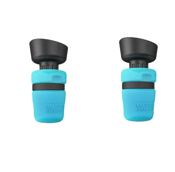 Pet Outdoor Foldable Bottle Dog Travel Water Bottle Dog Water Dispenser pet Vismera Blue 2pcs 520ml