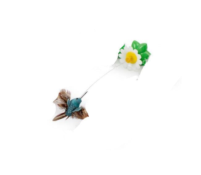 Electric Automatic Rotating Flower Pet Products pet Vismera blue bird