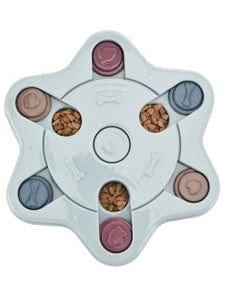 Dog Puzzle Toys Increase IQ Interactive Slow Dispensing Feeding Dog Training Games Feeder For Small Medium Dog Pet Training Toy pet Vismera Blue Hexagon