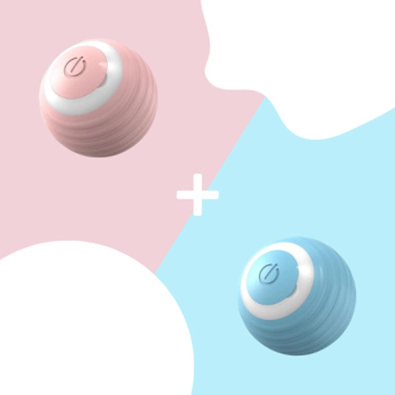 Automatic Moving Bouncing Rolling Ball Smart Cat Toy Ball Self-Moving Kitten Toy For Indoor Cat Kitten pet Vismera Blue Pink Rechargeable
