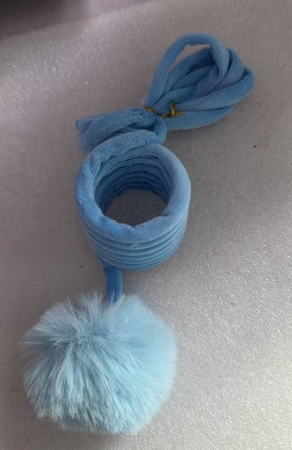 Cat Toy Self-Hi Sucker Spring Rabbit Hair Ball Interactive Play Pet Supplies Interactive Toys pet Vismera Blue Spring rabbit fur ball