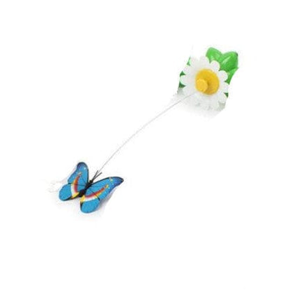 Electric Automatic Rotating Flower Pet Products pet Vismera blue1 butterfly