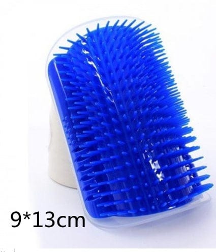 Cat Self-Grooming Brush Pet Wall Rubbing Device pet Vismera Blue9X13cm