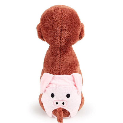 Reusable Dog Diapers Belly Band Cotton Physiological Underwe pet Vismera Brown L