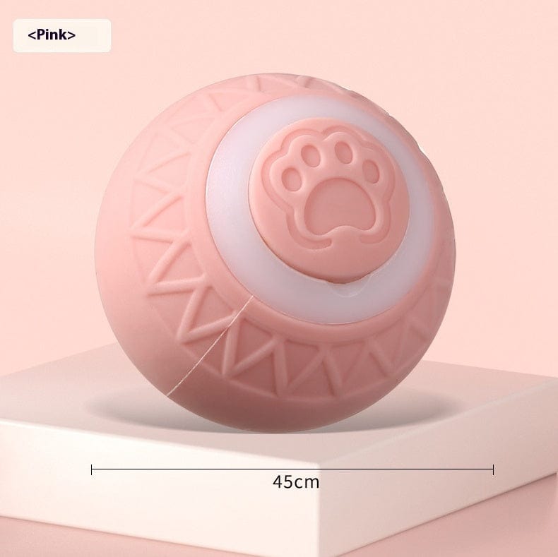 Automatic Moving Bouncing Rolling Ball Smart Cat Toy Ball Self-Moving Kitten Toy For Indoor Cat Kitten pet Vismera Cat Claw Pink Rechargeable