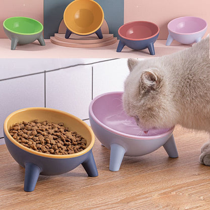 Cat Dog Bowl With Stand Pet Feeding Food Bowls Dogs Bunny Rabbit Nordic Color Feeder Product Supplies Pet Accessories pet Vismera