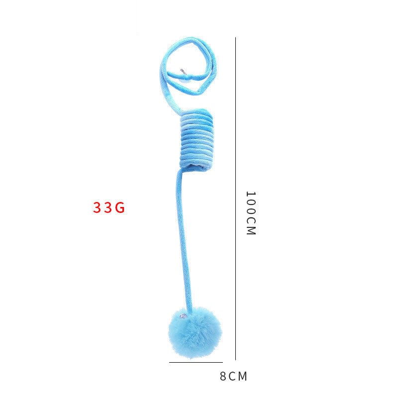 Cat Toy Self-Hi Sucker Spring Rabbit Hair Ball Interactive Play Pet Supplies Interactive Toys pet Vismera