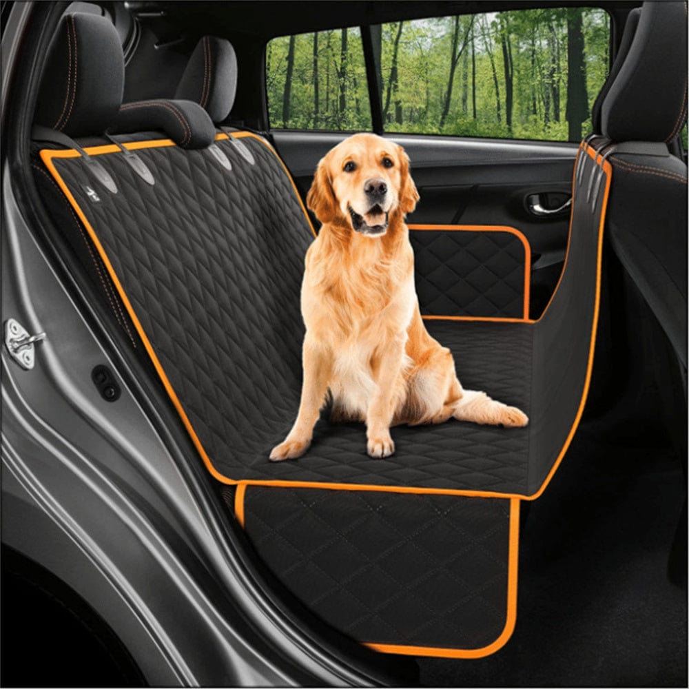 Dog Car Seat Cover View Mesh Pet Carrier Hammock Safety Protector Car Rear Back Seat Mat With Zipper And Pocket For Travel pet Vismera