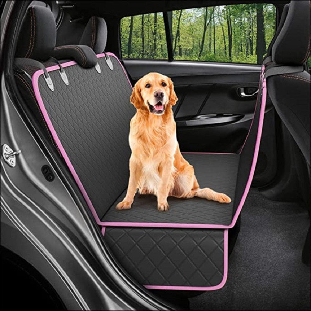 Dog Car Seat Cover View Mesh Pet Carrier Hammock Safety Protector Car Rear Back Seat Mat With Zipper And Pocket For Travel pet Vismera