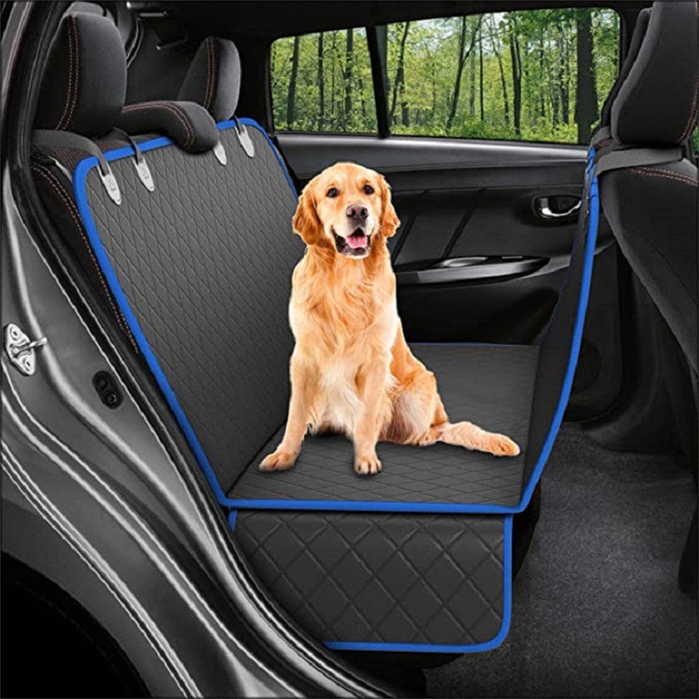 Dog Car Seat Cover View Mesh Pet Carrier Hammock Safety Protector Car Rear Back Seat Mat With Zipper And Pocket For Travel pet Vismera