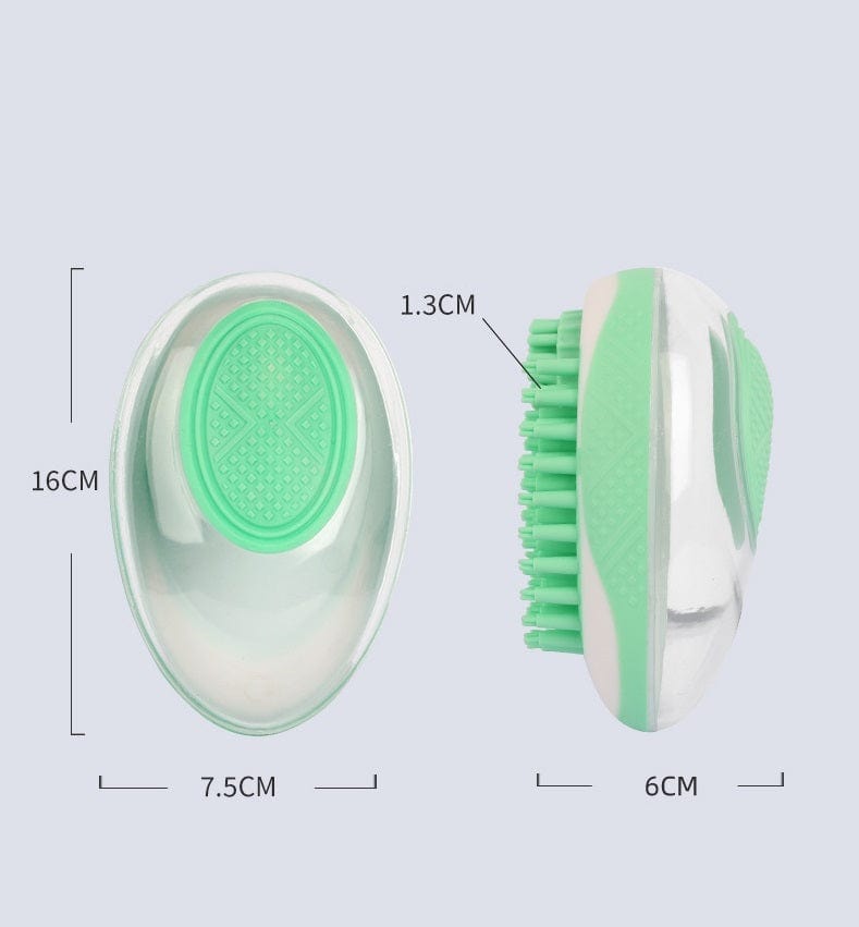 Dog Cat Bath Brush 2-in-1 Pet SPA Massage Comb Soft Silicone Pets Shower Hair Grooming Cmob Dog Cleaning Tool Pet Products pet Vismera