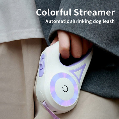 Dog Leash Retractable Leash And Dog Collar Spotlight Automatic Pet Dog Cat Traction Rope For Small Medium Dogs Pet Product pet Vismera